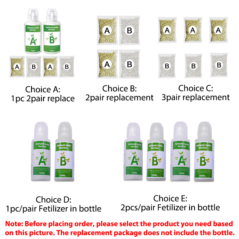 Hydroponic Nutrient A B Set - Nawóz AB Dwuczęściowy zestaw Hydroponiczny ogród