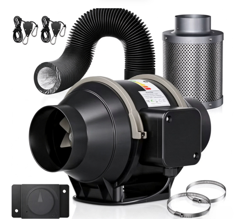 Carbon Filter Grow 6 Inch - Zestaw wentylatora kanałowego EC o średnicy