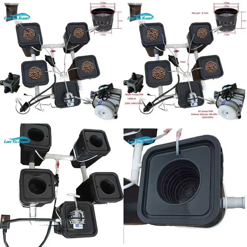 Deep Water Culture Kit - Zestaw hydroponiczny RDWC na 5 wiader