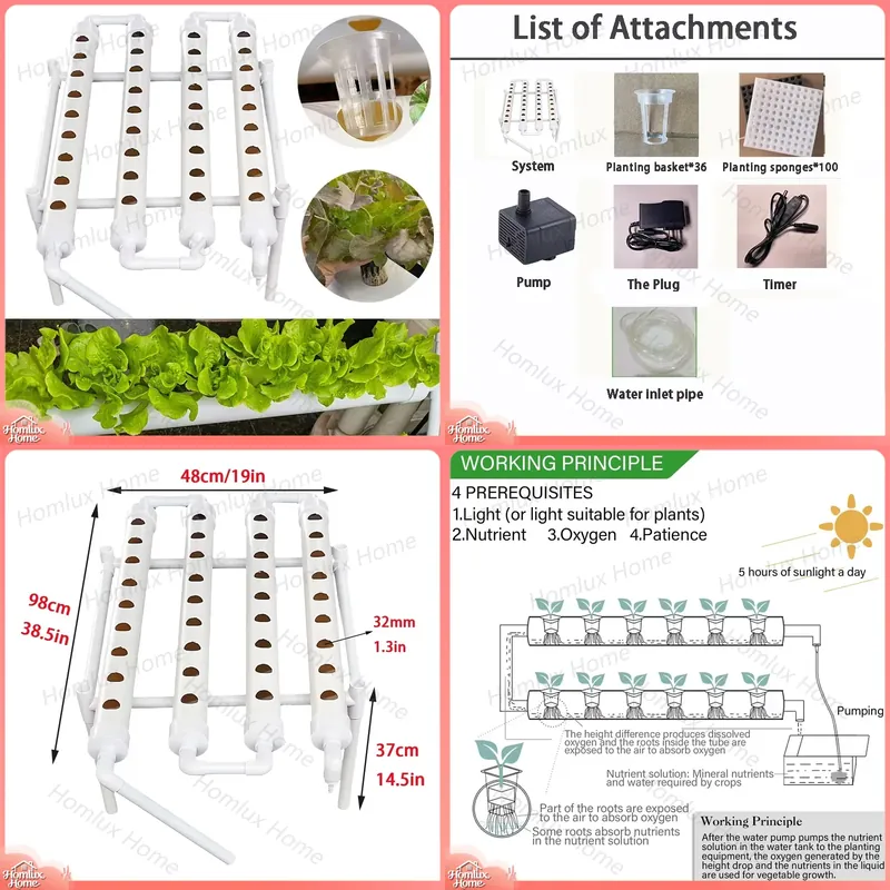 Hydroponic Growing System 36 Site - Zestaw do hydroponiki na 36 miejsc,