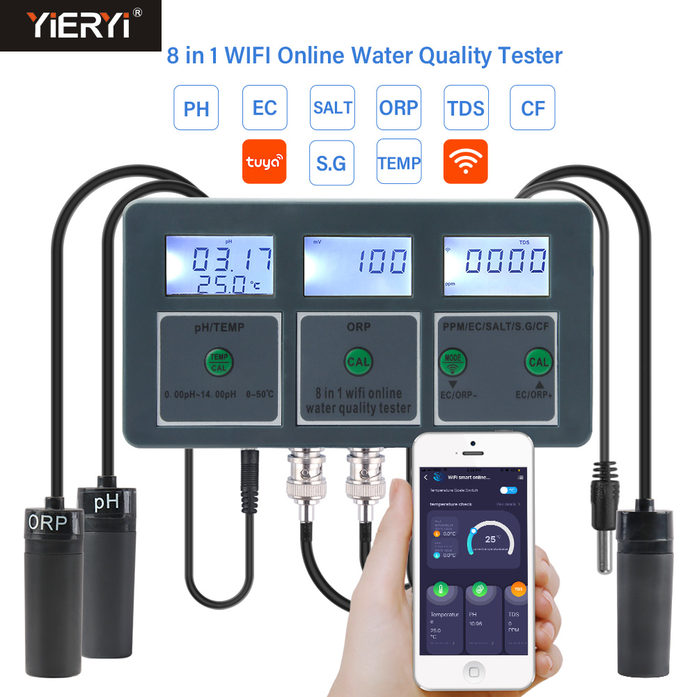 WiFi Tuya Smart PH Meter Data  – Ph Ec Meter Hydroponic recenzja i cena
