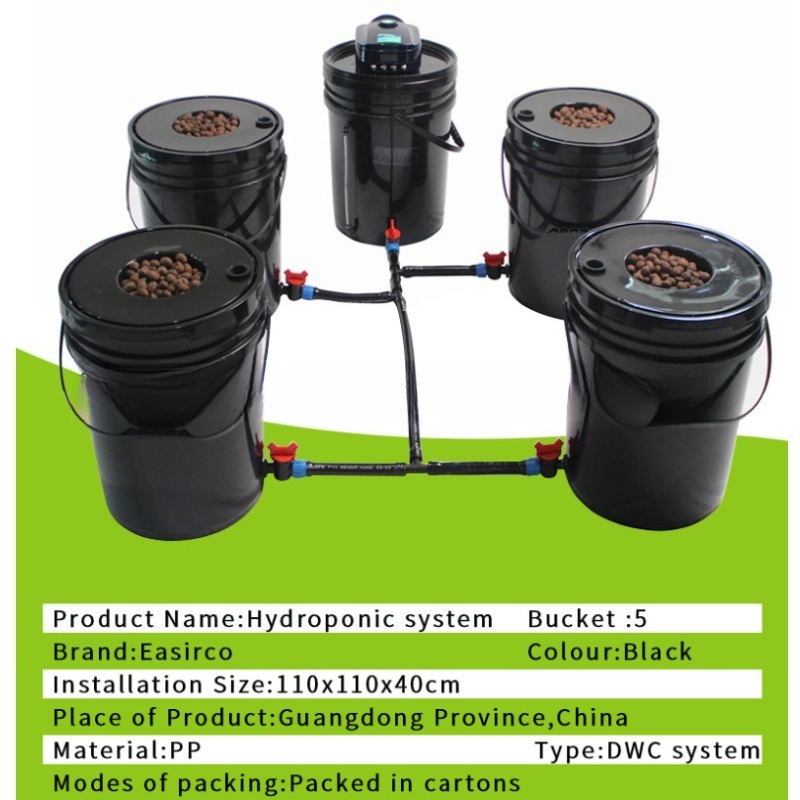 System hydroponiczny DWC z 1+4 – Deep Water Culture Kit recenzja i cena