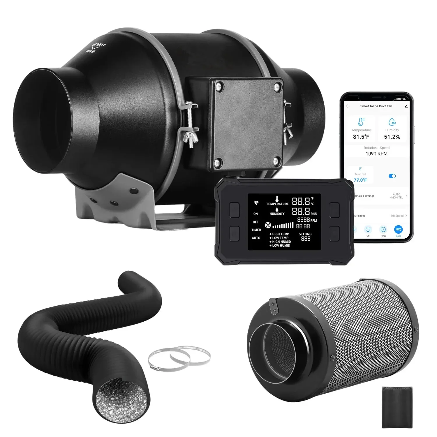 Wentylator kanałowy 8 cali Ale – Inline Duct Fan 8 Inch recenzja i cena