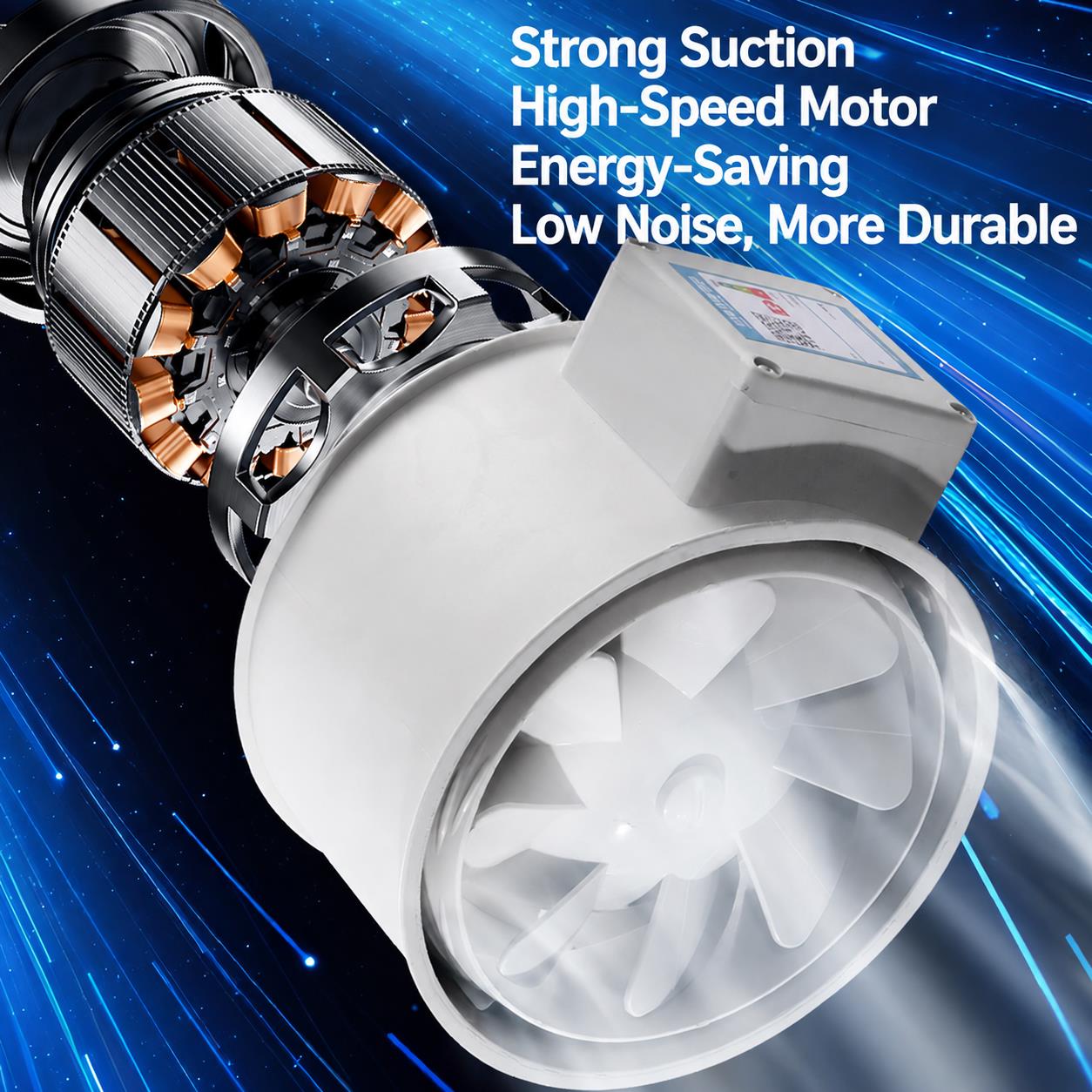 8-calowy wentylator kanałowy 2 – Inline Duct Fan 8 Inch recenzja i cena