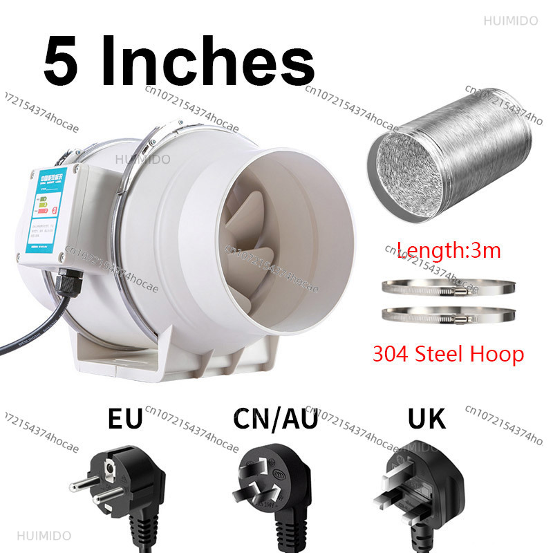 Wentylatory wyciągowe 4 5 6 8  – Inline Duct Fan 8 Inch recenzja i cena