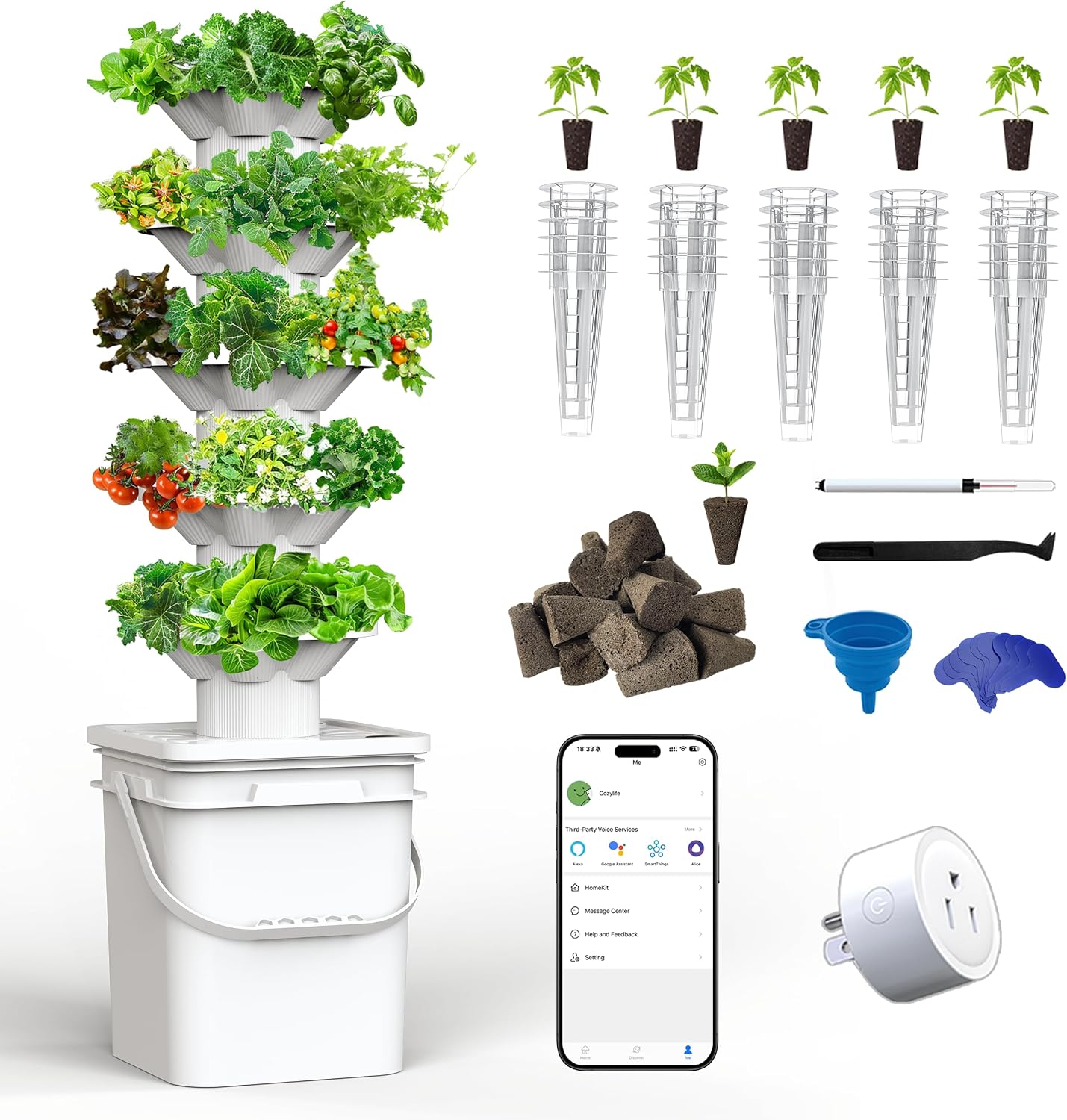 Zestaw do uprawy hydroponiczne – Hydroponic Tower Garden recenzja i cena