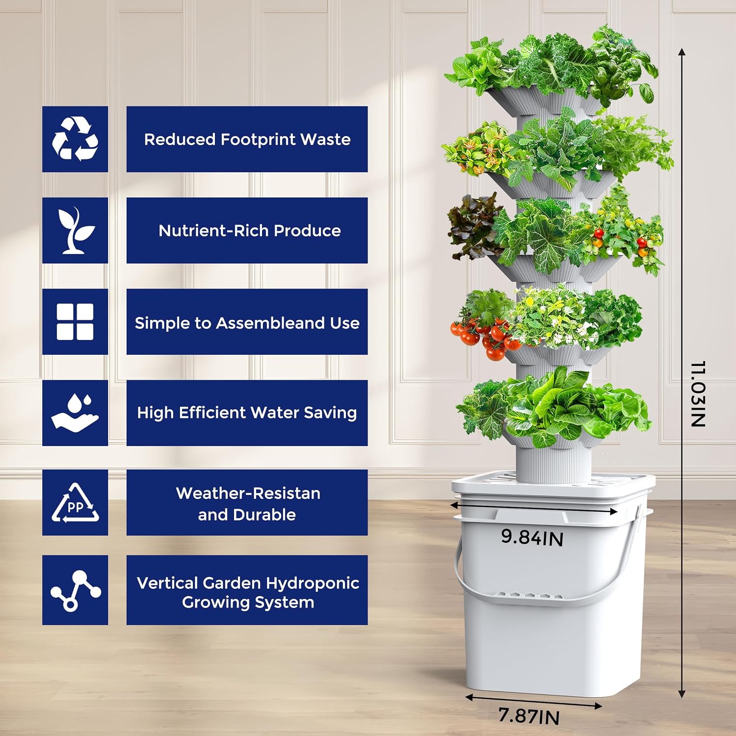 Zestaw do uprawy hydroponiczne – Hydroponic Tower Garden recenzja i cena