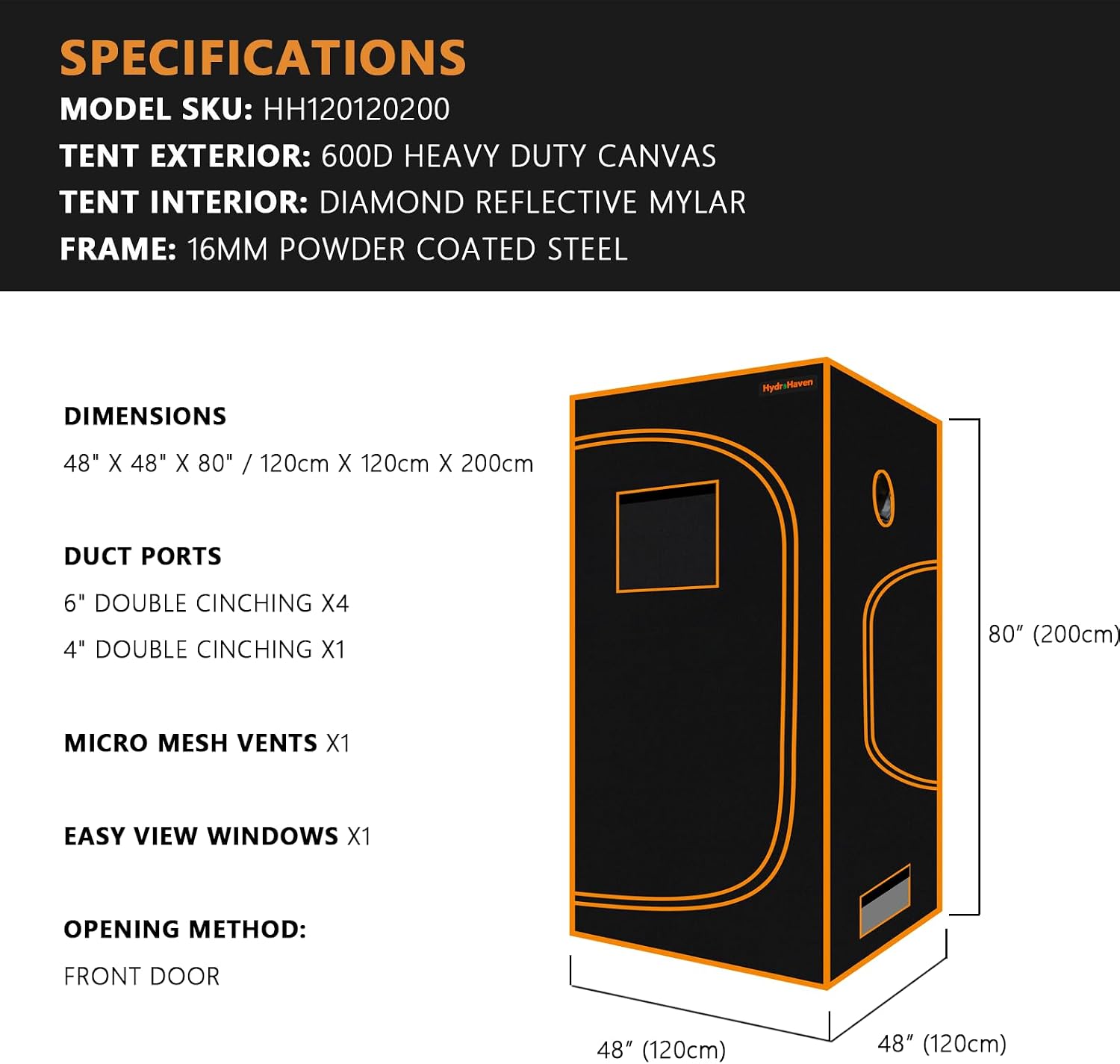 Namiot do uprawy roślin w syst – Grow Tent 4X4 Mylar recenzja i cena