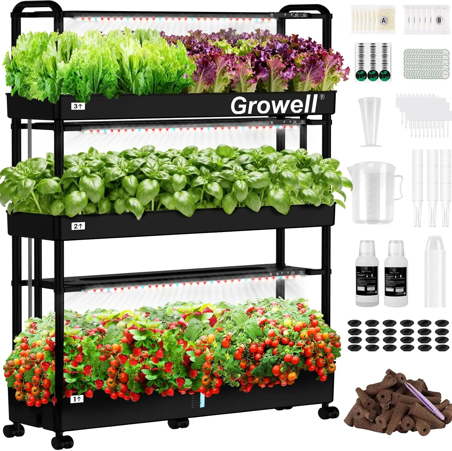 Duży zestaw do hydroponicznej  – Hydroponic Tower Garden recenzja i cena